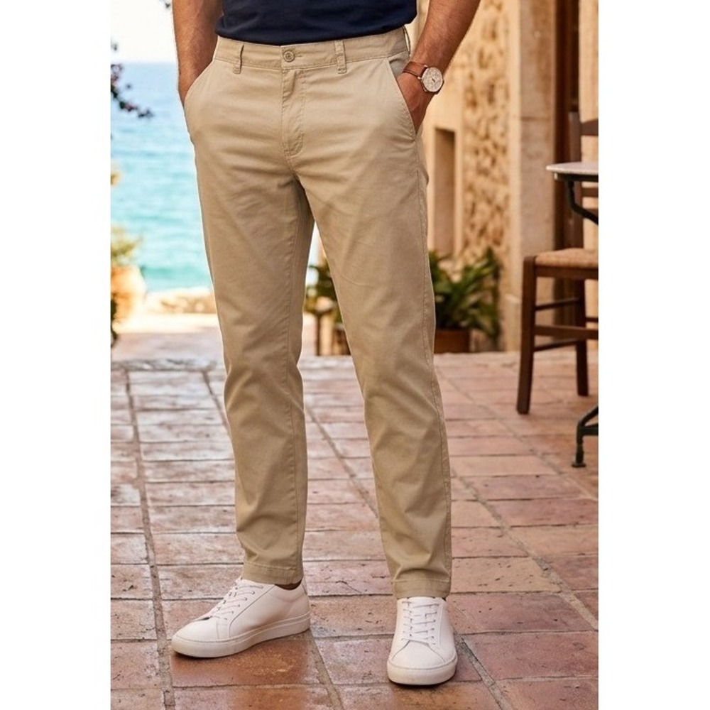 Denali Hiking Pants Mens 36x30 Tan Performance Nylon Stretch Chino Travel Casual